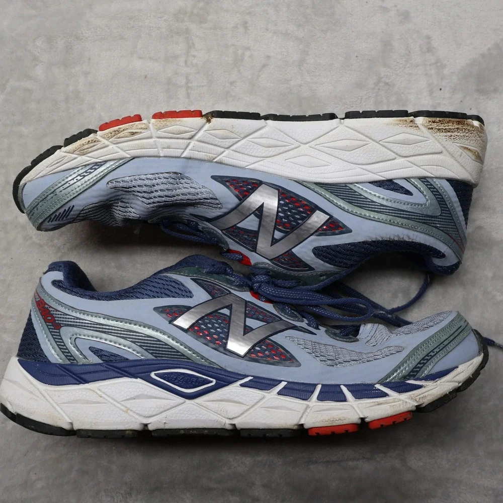New Balance 840v3 Running Shoes Mens 13 Blue Silver Mesh Athletic M840GG3 NB